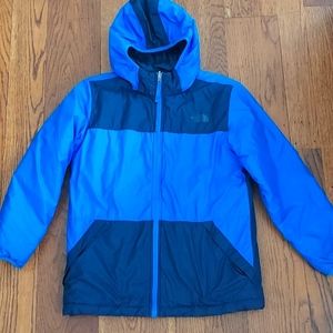 Worn Few Times North Face Reversible Insulated Jacket Hooded Fleece Lined L